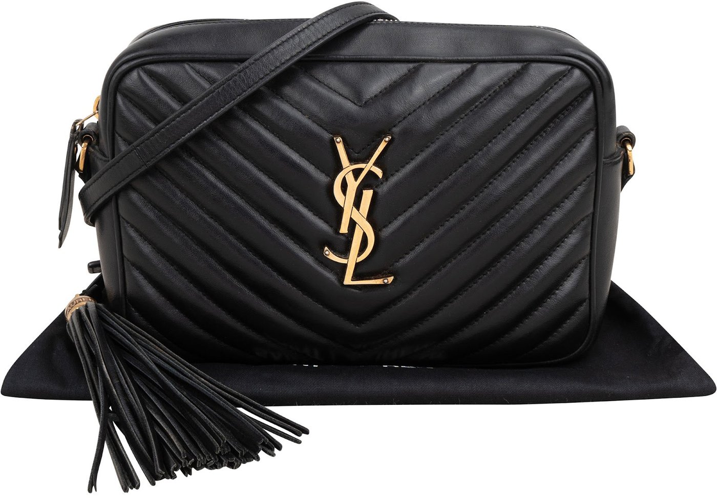 Saint Laurent Quilted Leather Lou Camera Crossbody Bag
