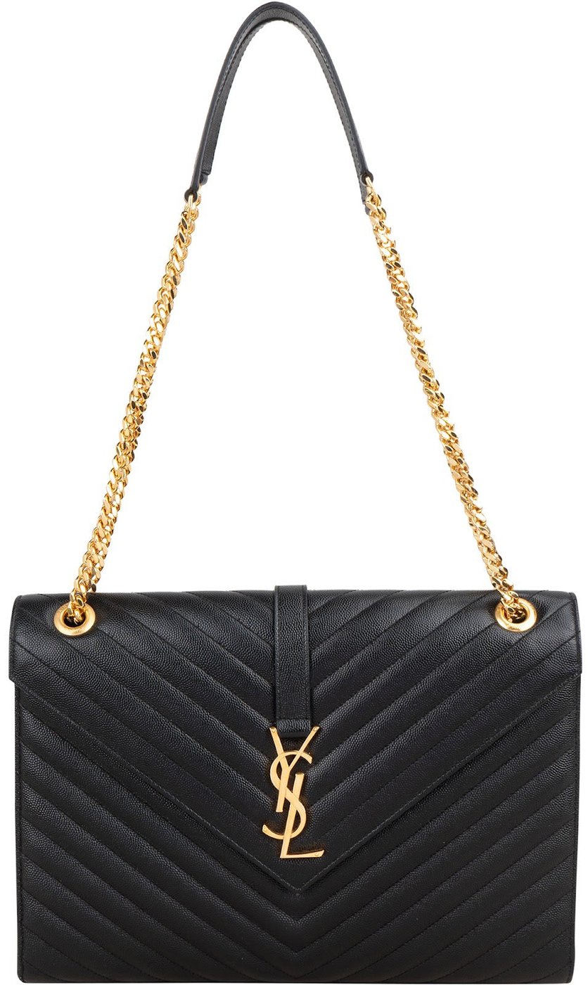Saint Laurent Grain Ee Poudre Large Envelope Crossbody Bag