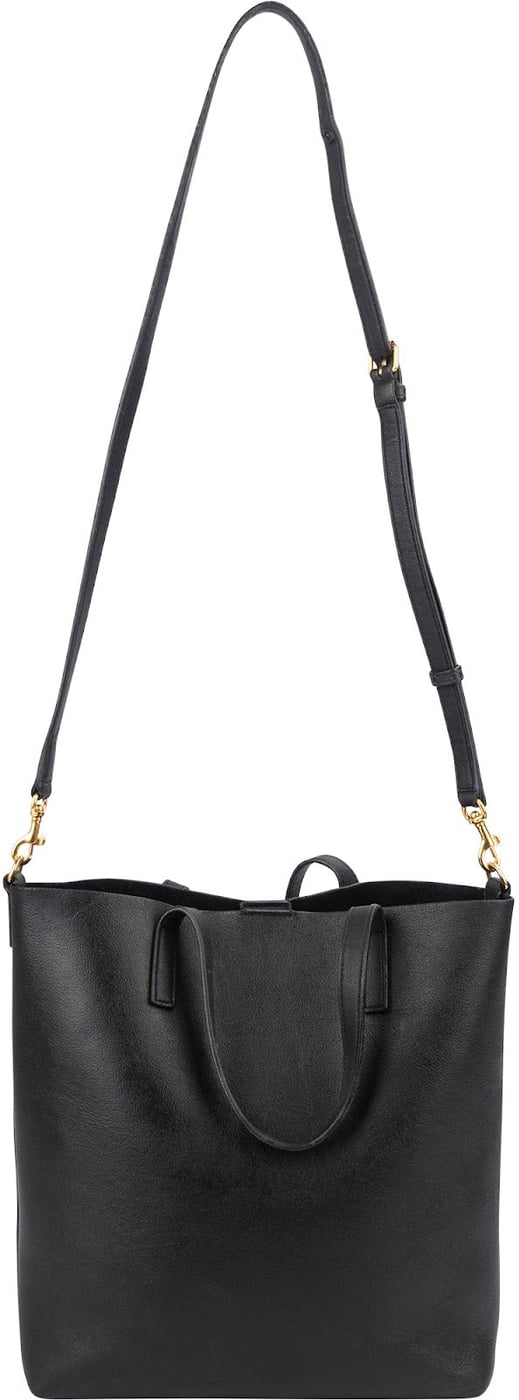 Yves Saint Laurent Black Leather Tote Handbag