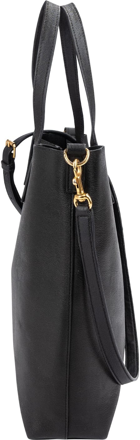 Yves Saint Laurent Black Leather Tote Handbag