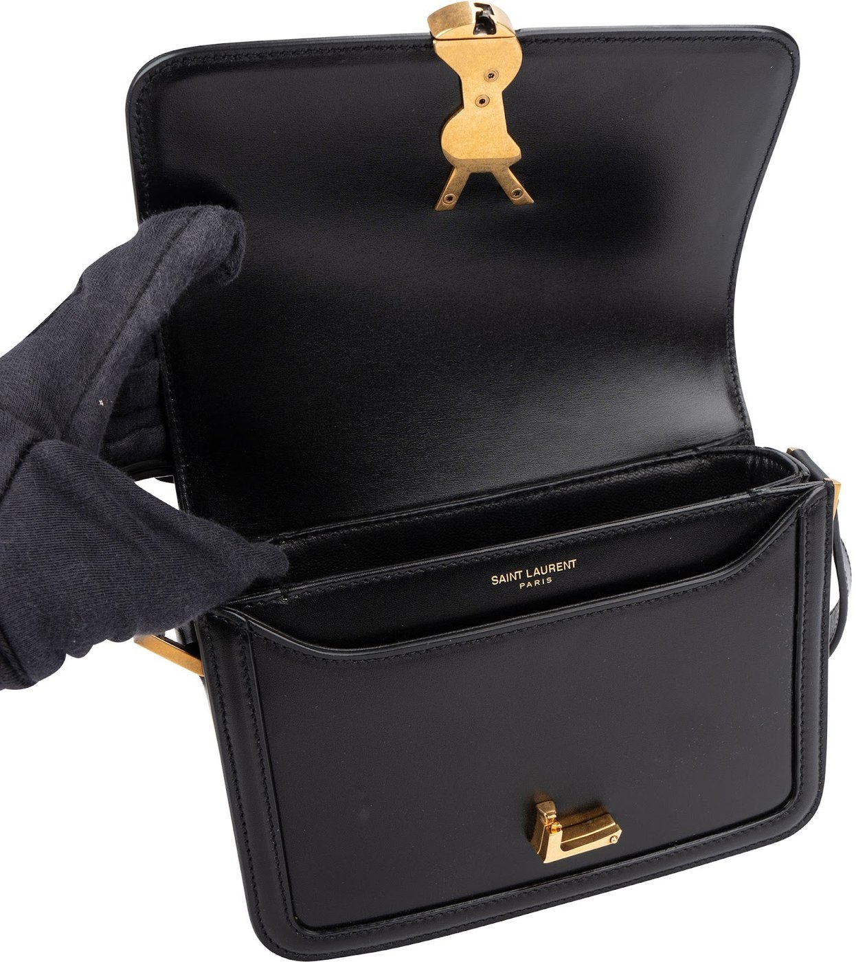 Yves Saint Laurent Box Calfskin Small Solferino Crossbody Bag