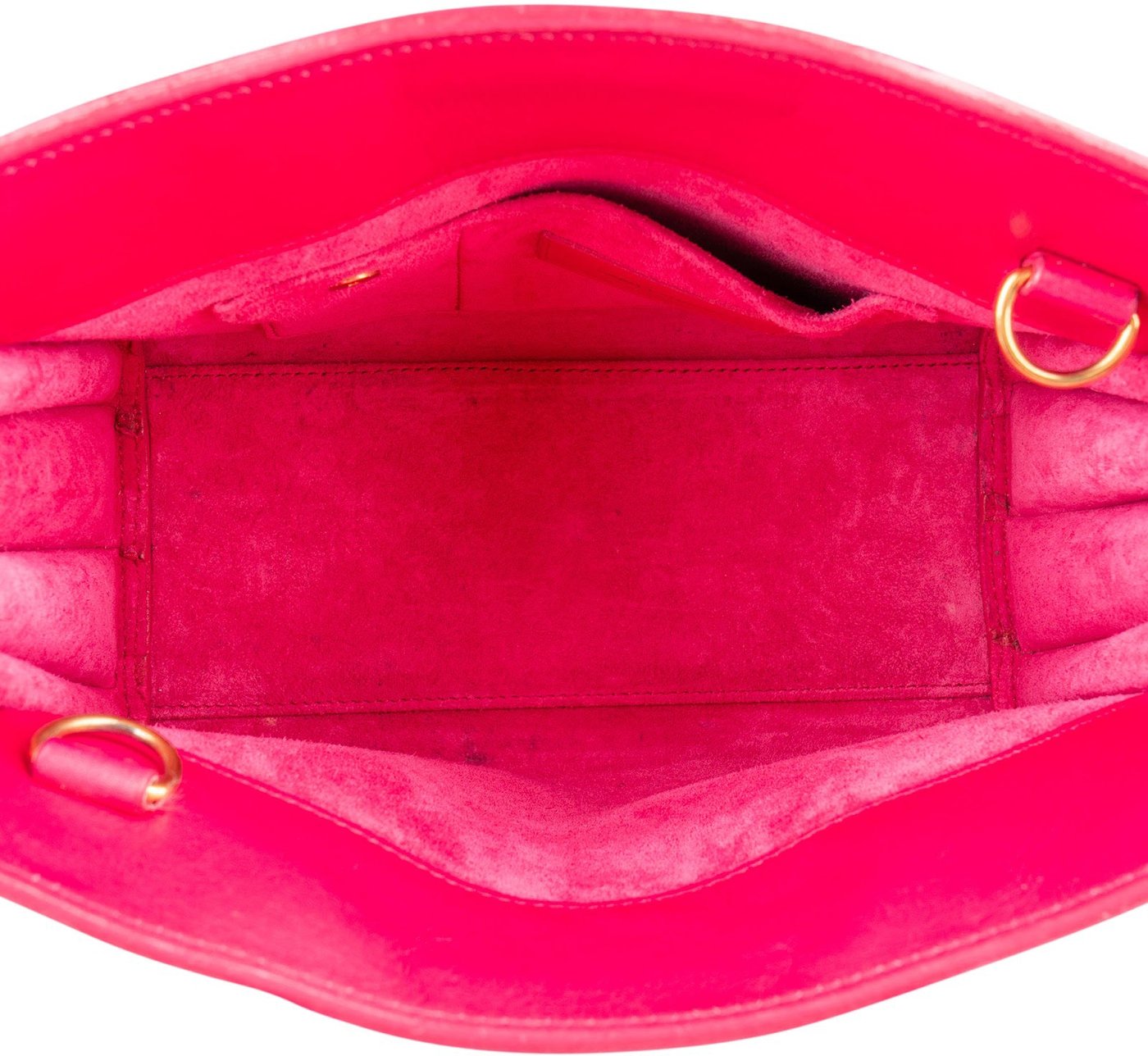 Saint Laurent Pink Leather Sac De Jour Handbag