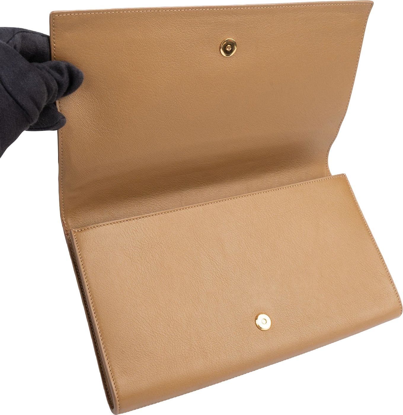 Yves Saint Laurent Grained Calfskin Belle De Jour Clutch