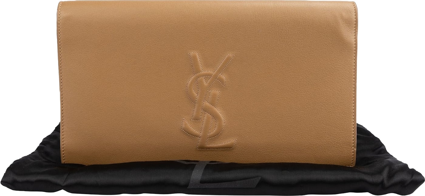 Yves Saint Laurent Grained Calfskin Belle De Jour Clutch