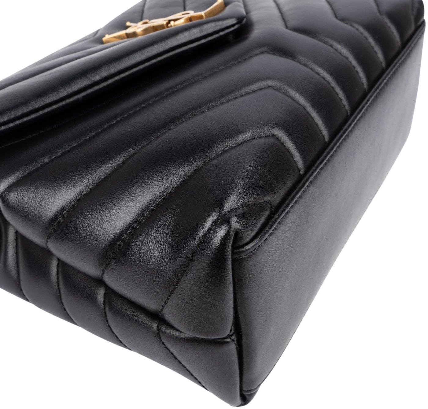 Saint Laurent Quilted Calfskin Small Loulou Crossbody Bag