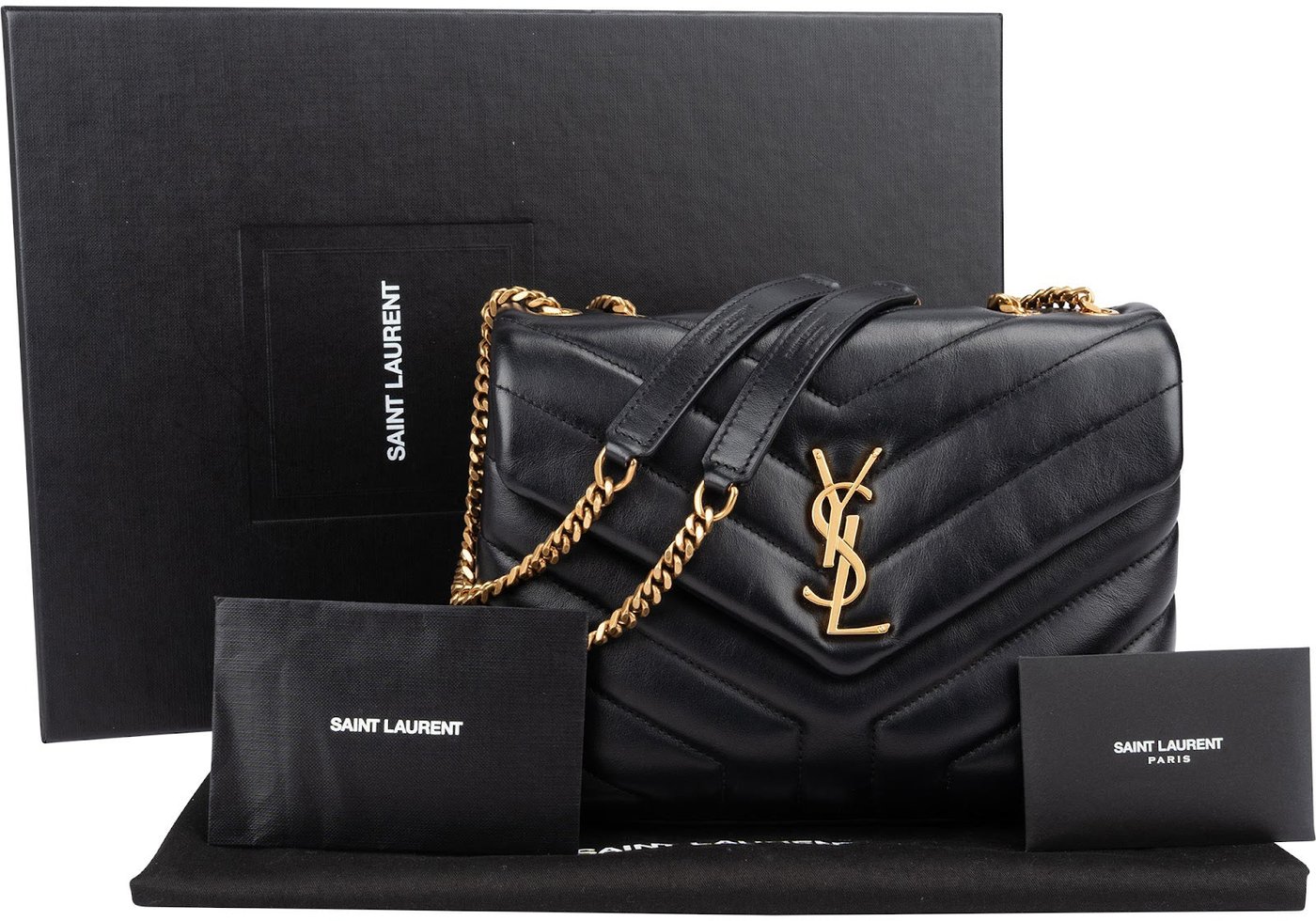 Saint Laurent Quilted Calfskin Small Loulou Crossbody Bag