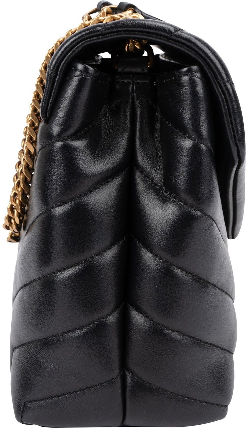 Saint Laurent Quilted Calfskin Small Loulou Crossbody Bag