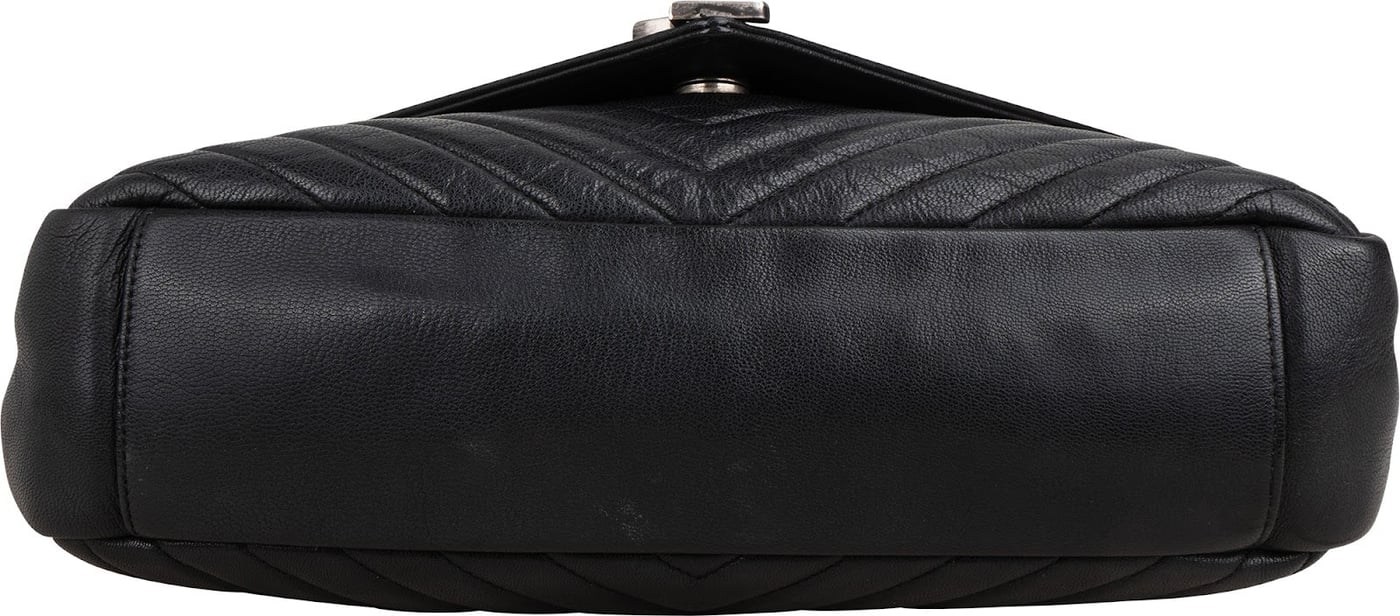 Saint Laurent Quilted Leather College Lou Messenger Handbag