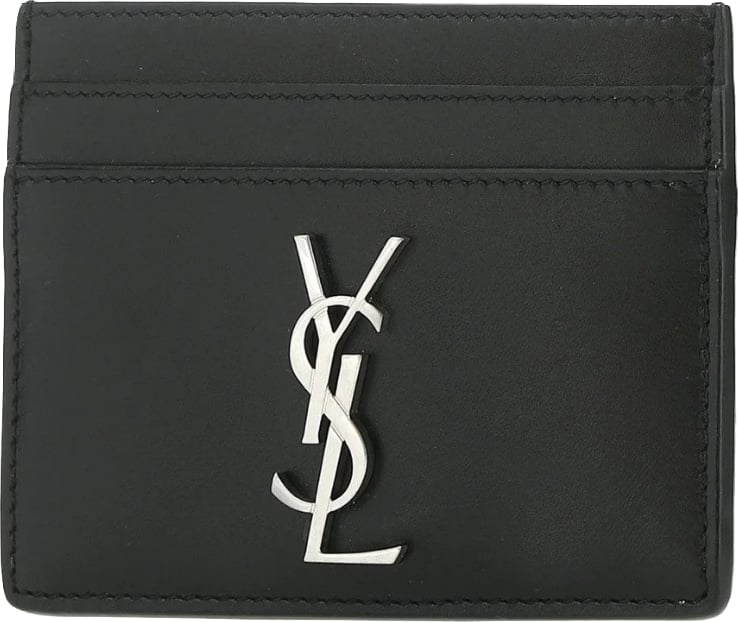 Saint Laurent Monogram Logo Cardholder Wallet Black