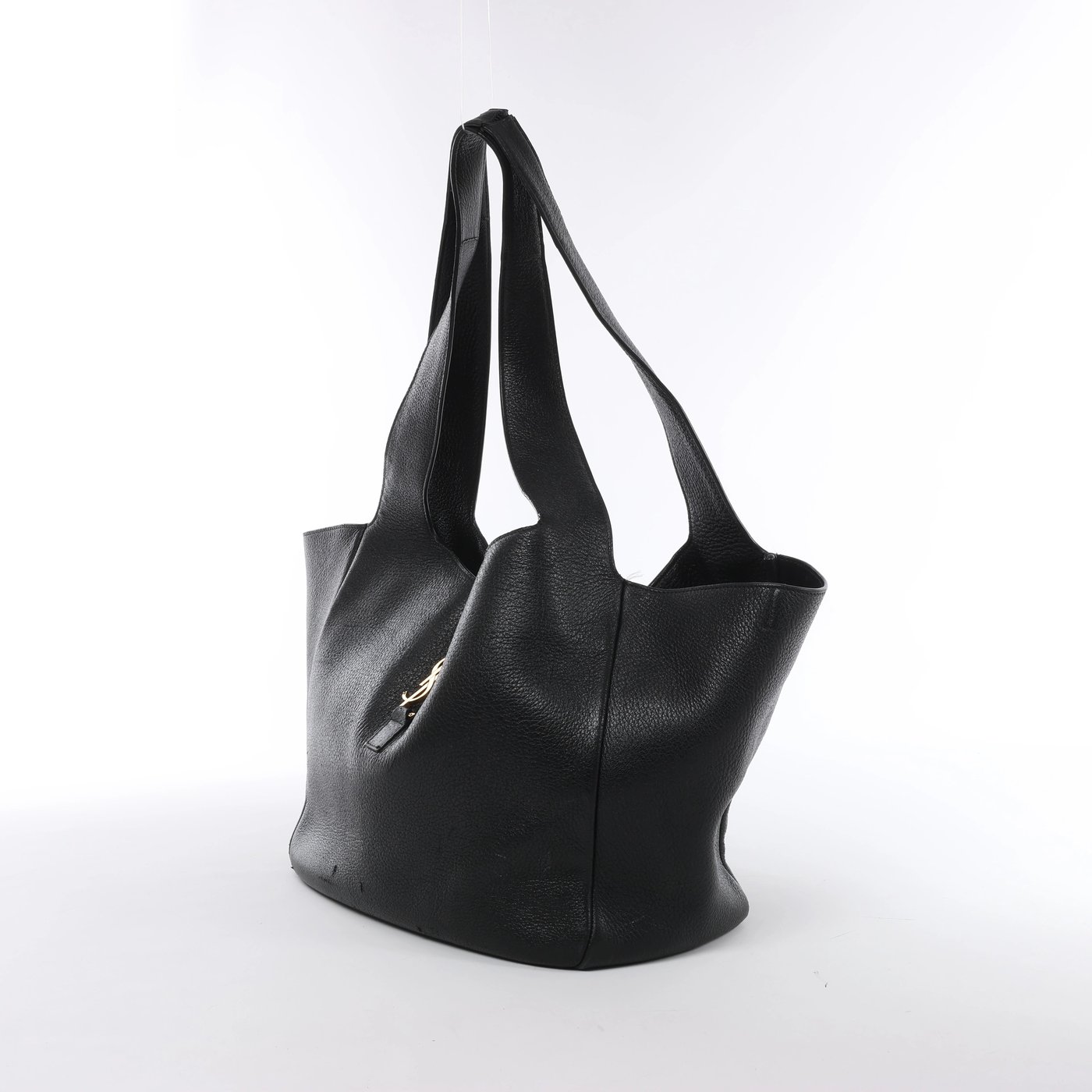 Saint Laurent Paris Le 5 À 7 Bea Leather Shoulder Bag in Black 763435