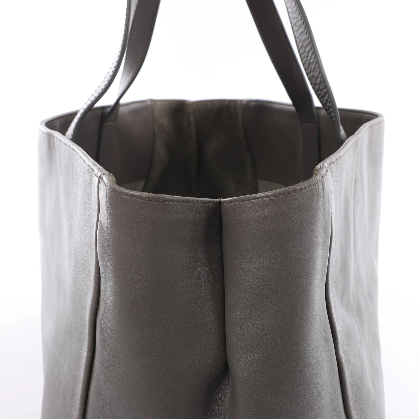 Saint Laurent Paris Vorisse Leather Shoulder Bag in Gray 314252