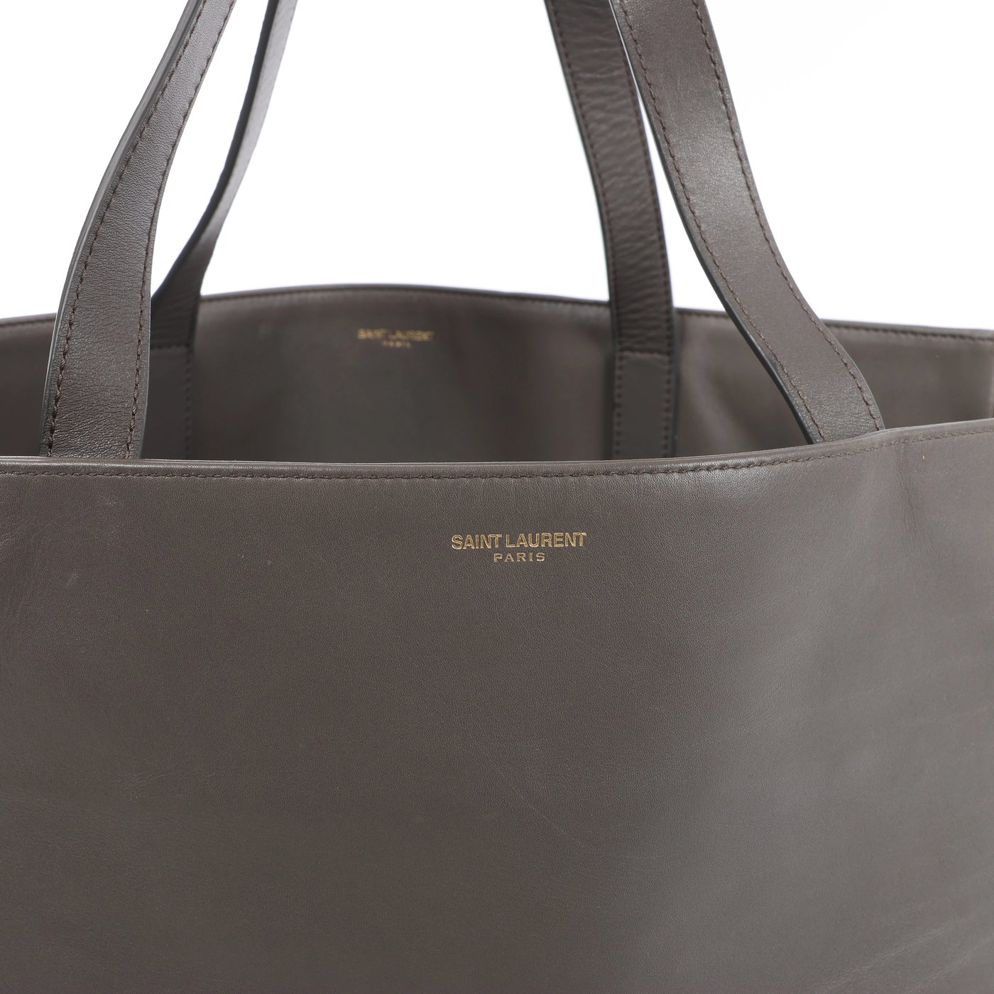 Saint Laurent Paris Vorisse Leather Shoulder Bag in Gray 314252
