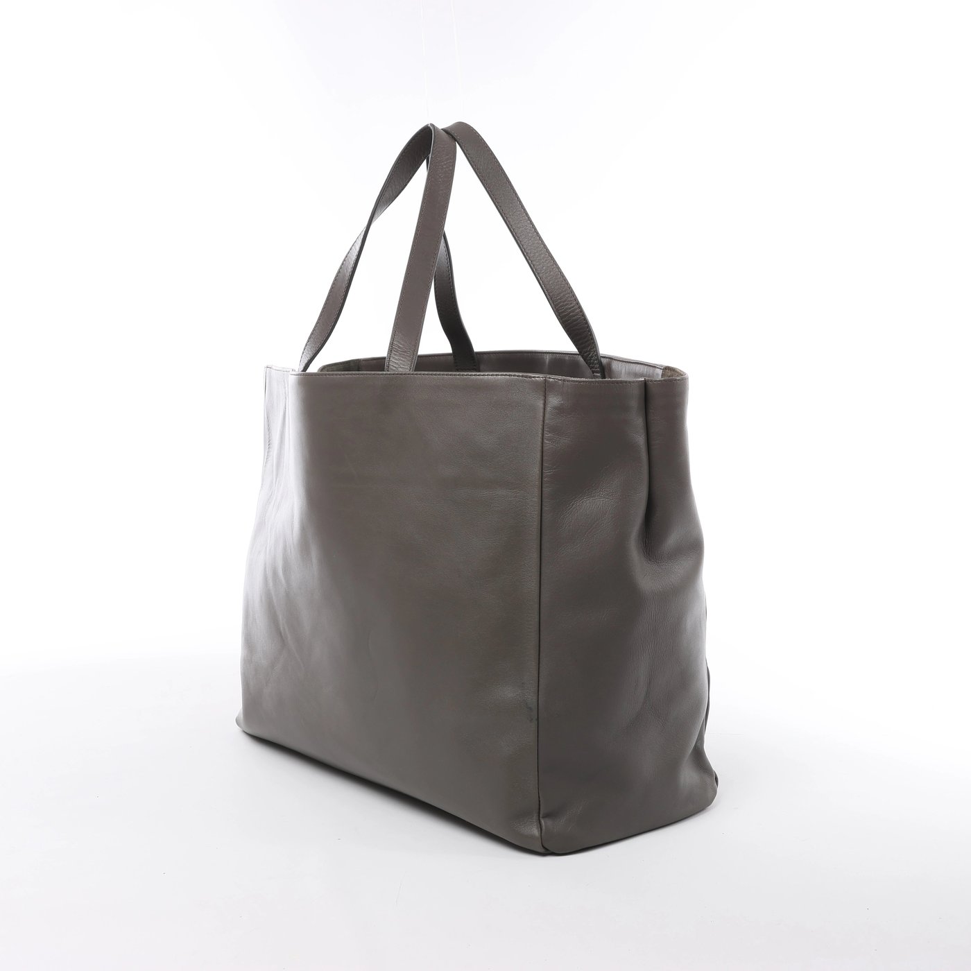 Saint Laurent Paris Vorisse Leather Shoulder Bag in Gray 314252