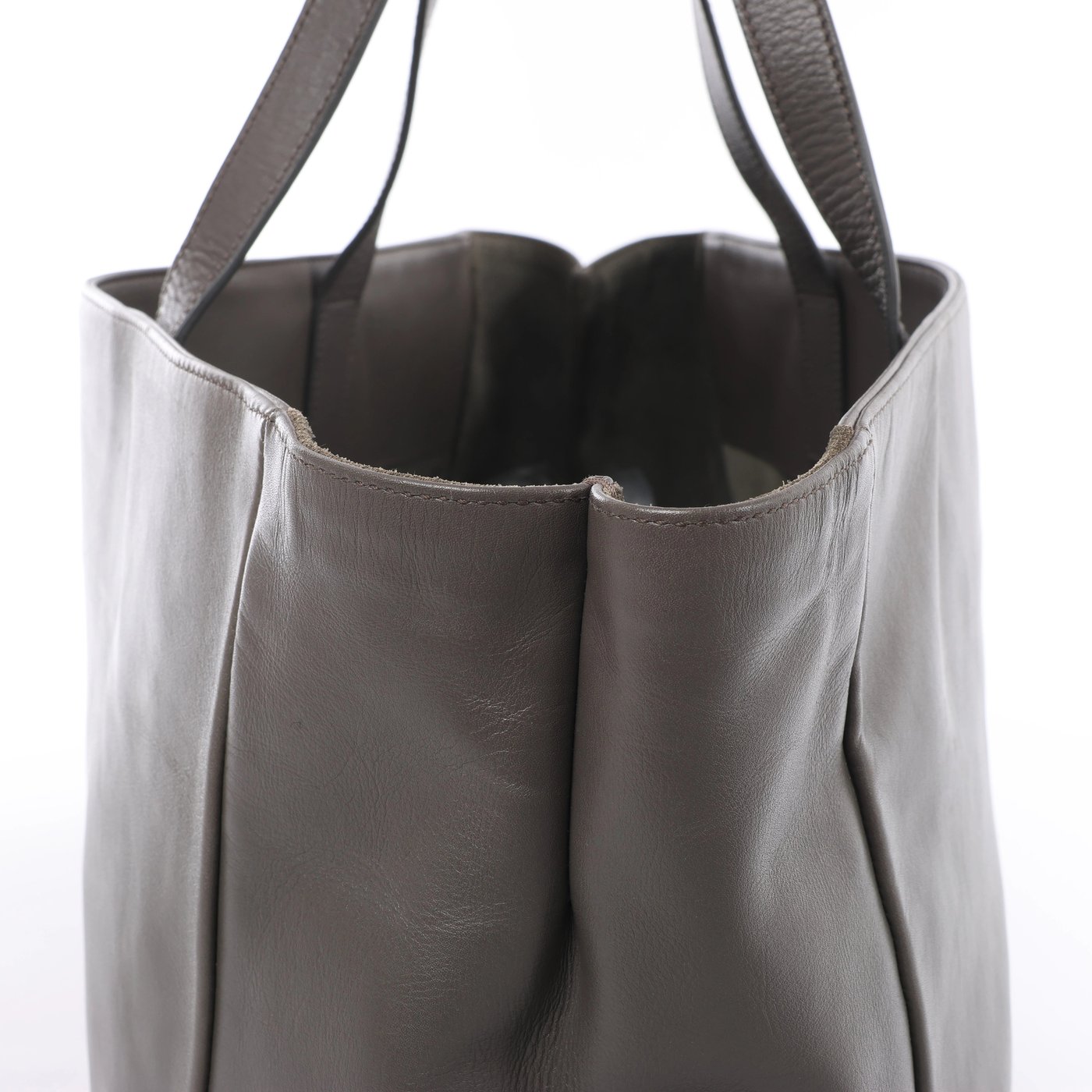 Saint Laurent Paris Vorisse Leather Shoulder Bag in Gray 314252