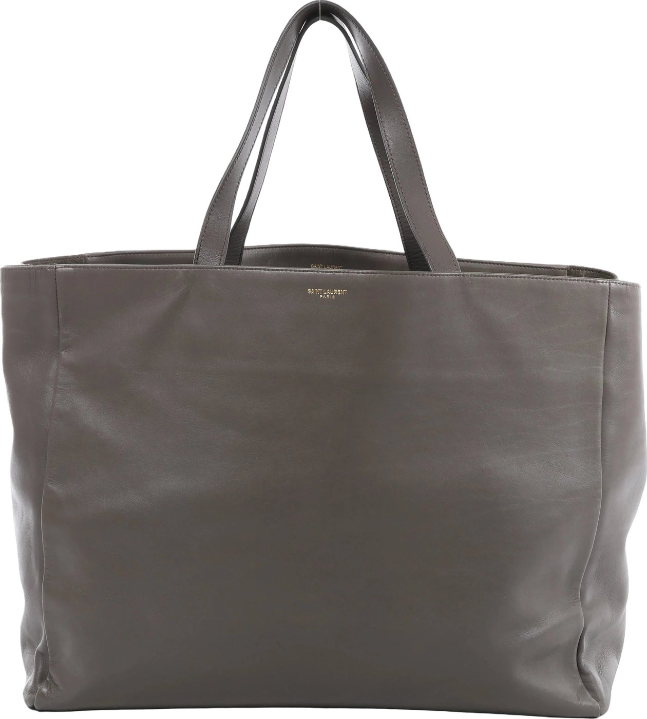 Saint Laurent Paris Vorisse Leather Shoulder Bag in Gray 314252