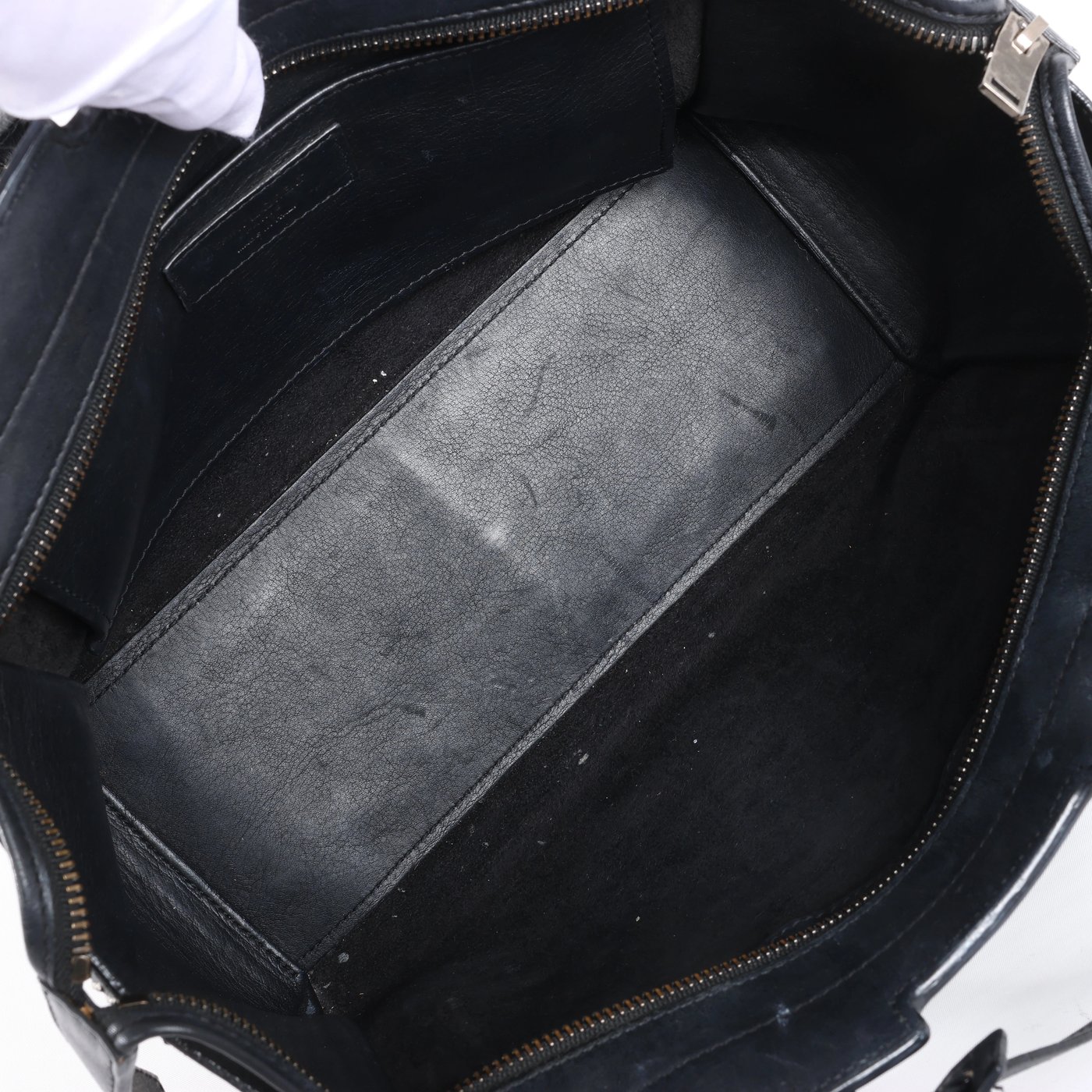 Saint Laurent Paris Downtown Cabas Leather x Studs Handbag in Black 481909