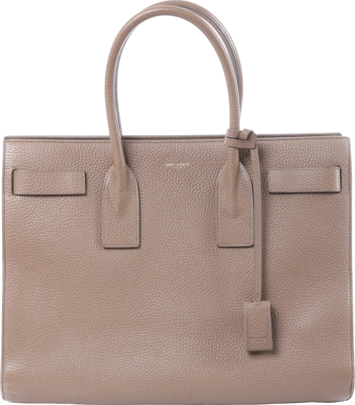 Saint Laurent Paris Sac de Jour Leather Handbag in Brown