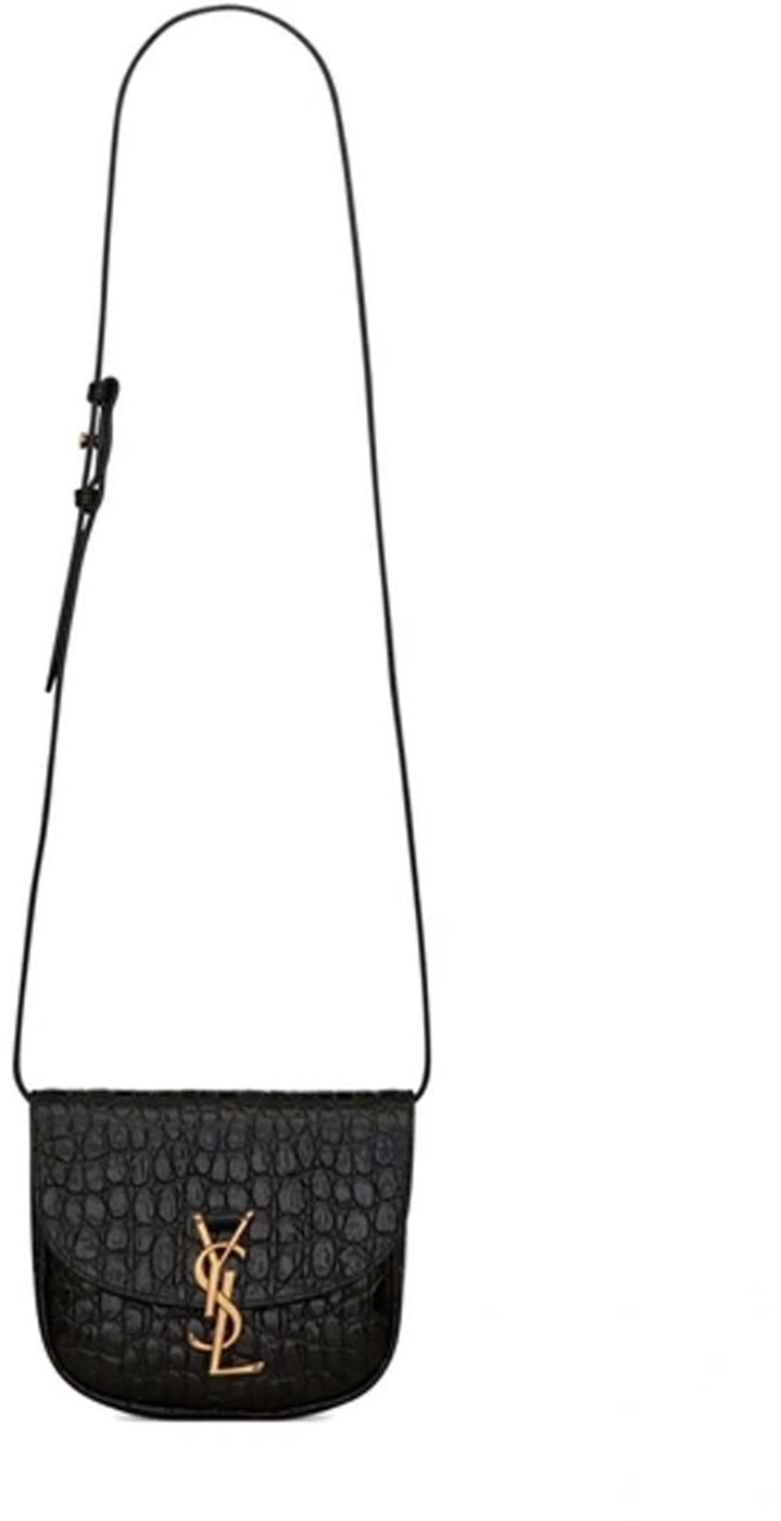 Saint Laurent Kaia Croco Shoulder Bag