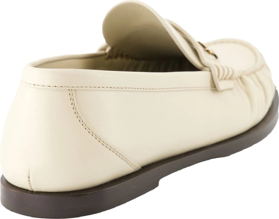 Black Laurent Moccasin Leather Flats