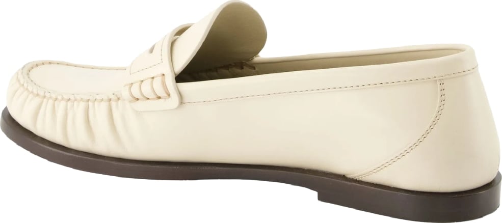 Black Laurent Moccasin Leather Flats
