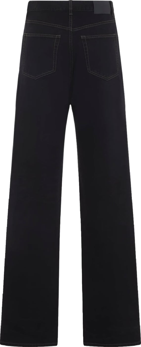 Saint Laurent V-Waist Long Baggy Jeans