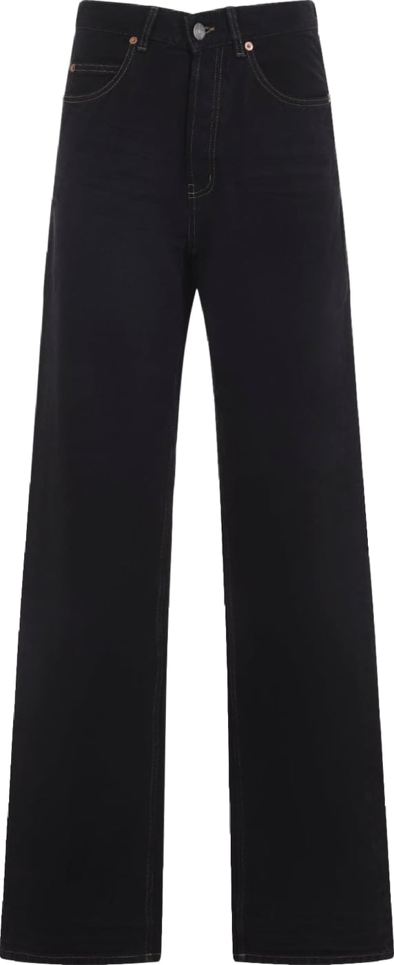 Saint Laurent V-Waist Long Baggy Jeans