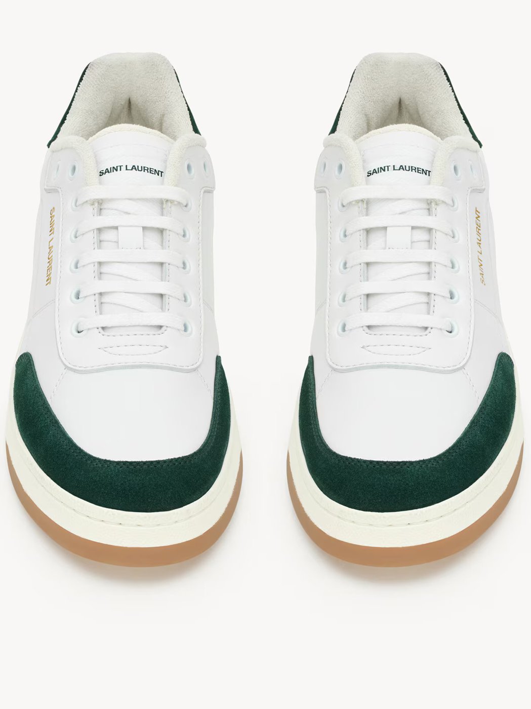 White Sl/61 Dark Green Sneakers