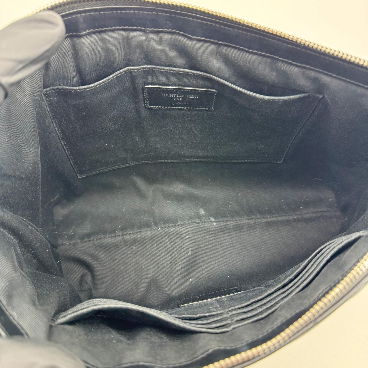 Saint Laurent Classic Monogram Clutch Leather Long