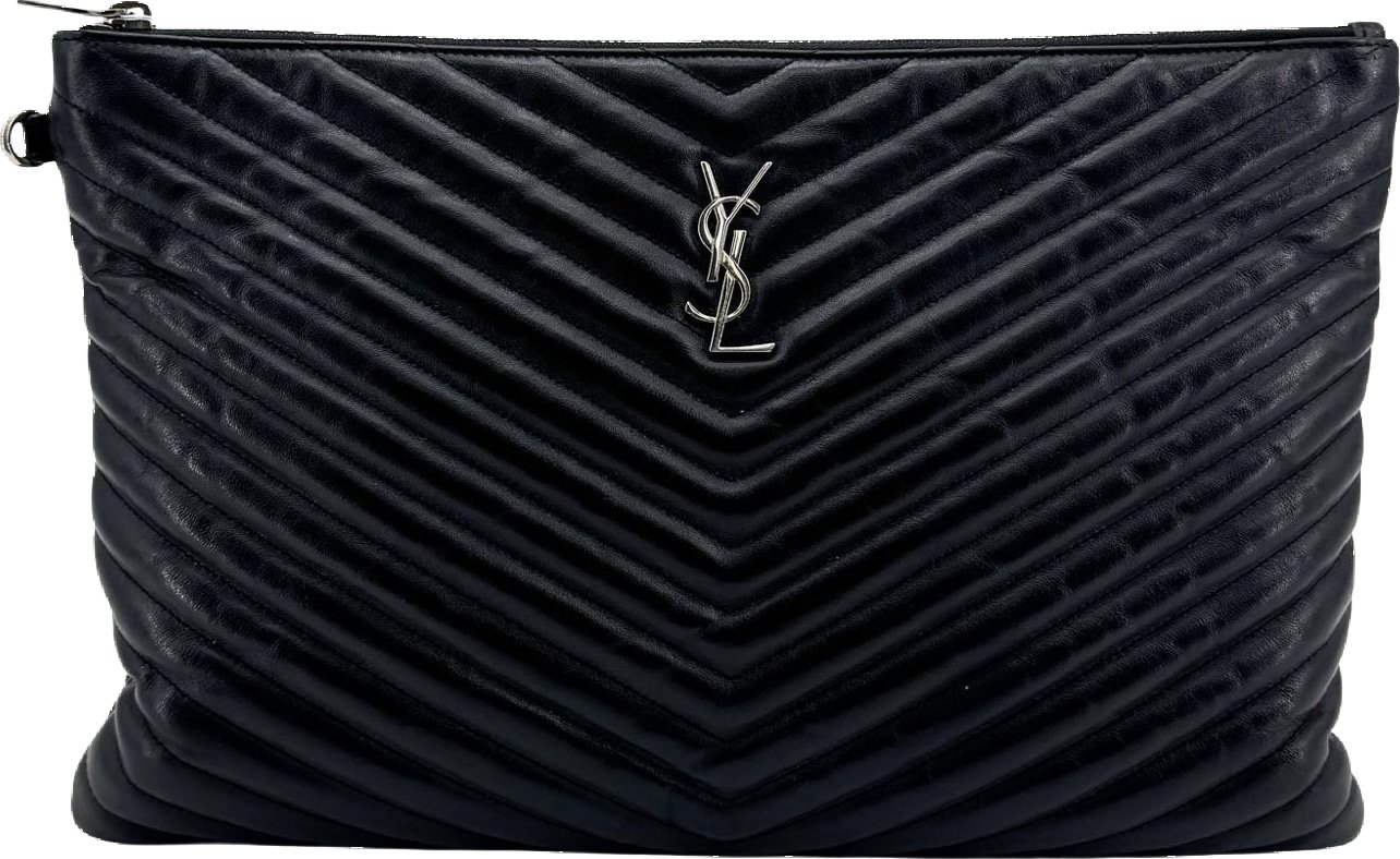 Saint Laurent Classic Monogram Clutch Leather Long