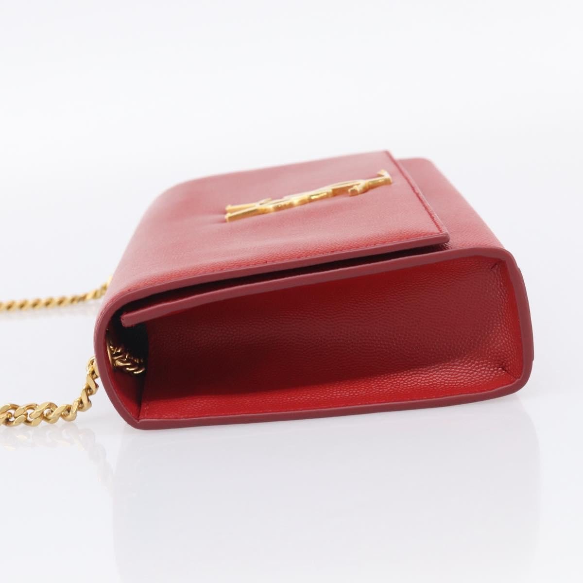 Saint Laurent Classic Monogram Flap Chain Leather
