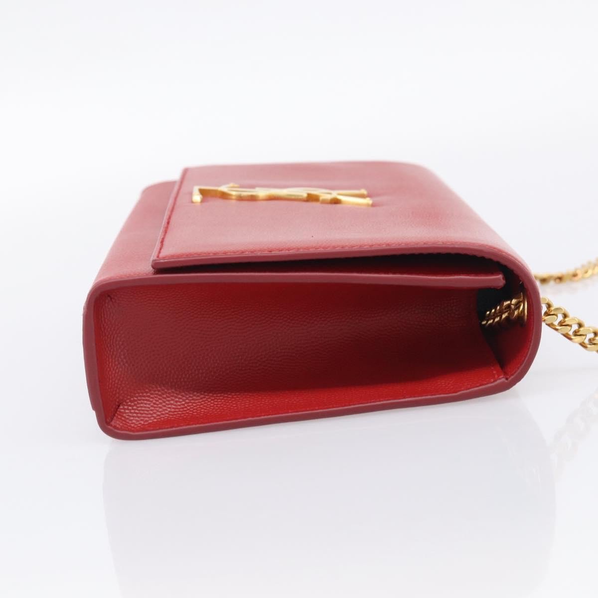 Saint Laurent Classic Monogram Flap Chain Leather