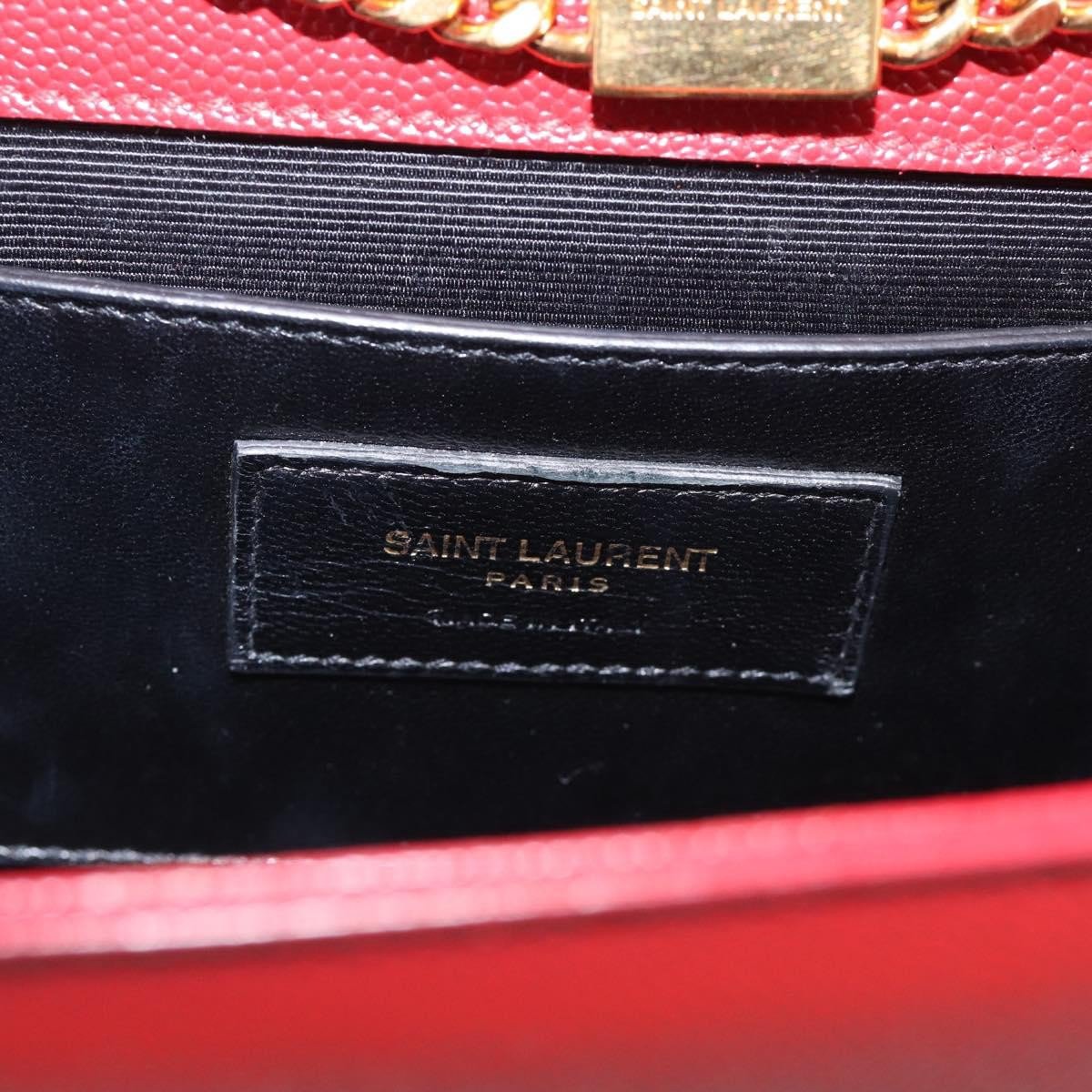 Saint Laurent Classic Monogram Flap Chain Leather