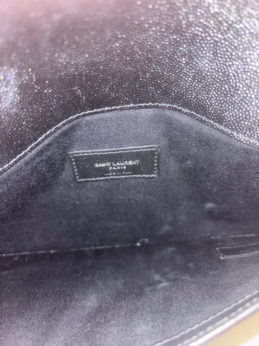 Saint Laurent Uptown Flap Leather Long