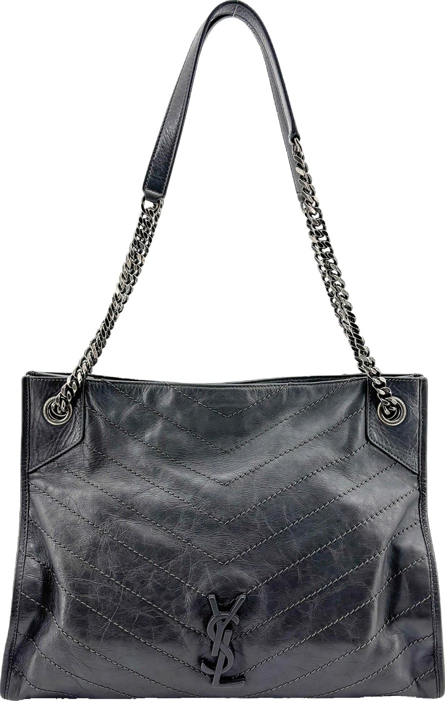 Saint Laurent Niki Shopping Matelasse Chevron Leather Medium