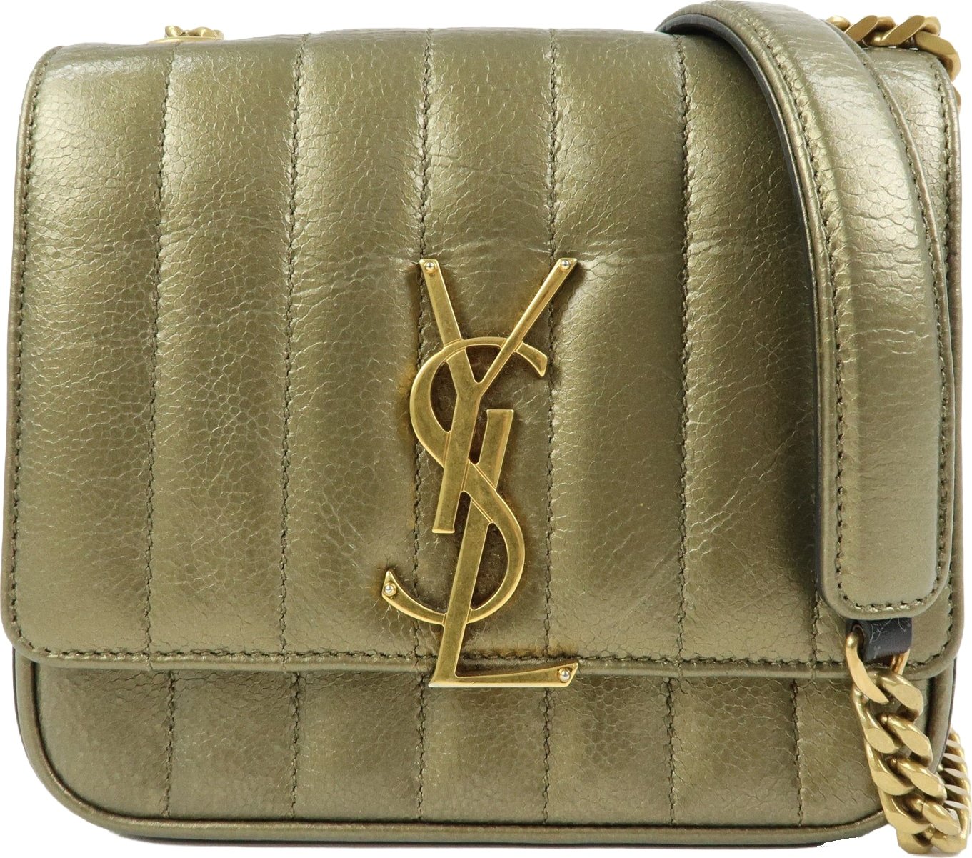 Saint Laurent Vicky Vertical Quilted Leather Medium
