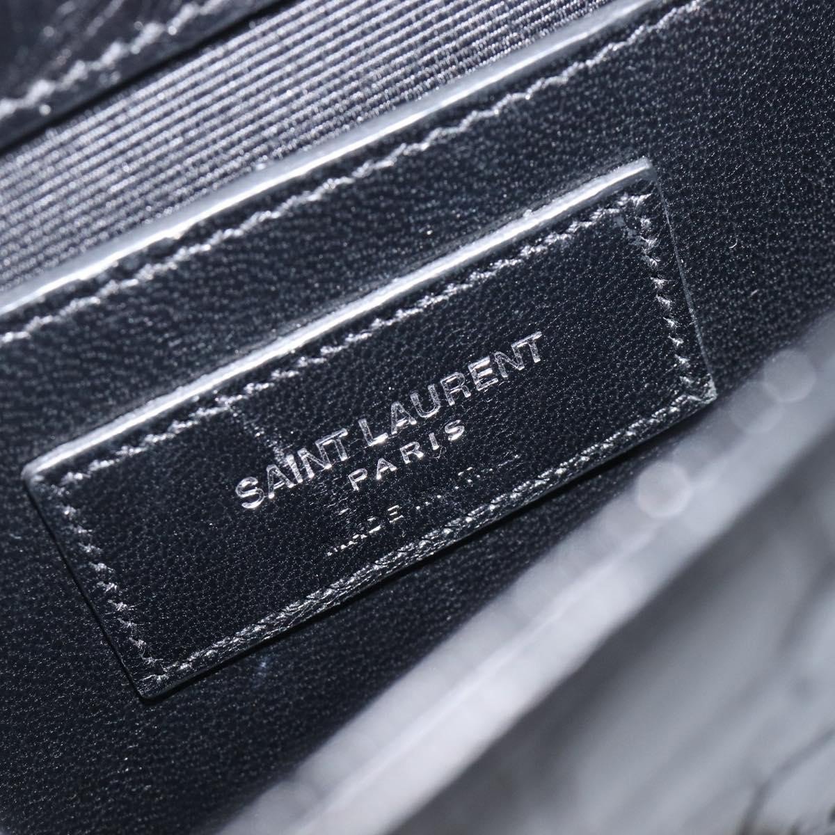 Saint Laurent Classic Monogram Tassel Chain Crocodile Embossed Leather