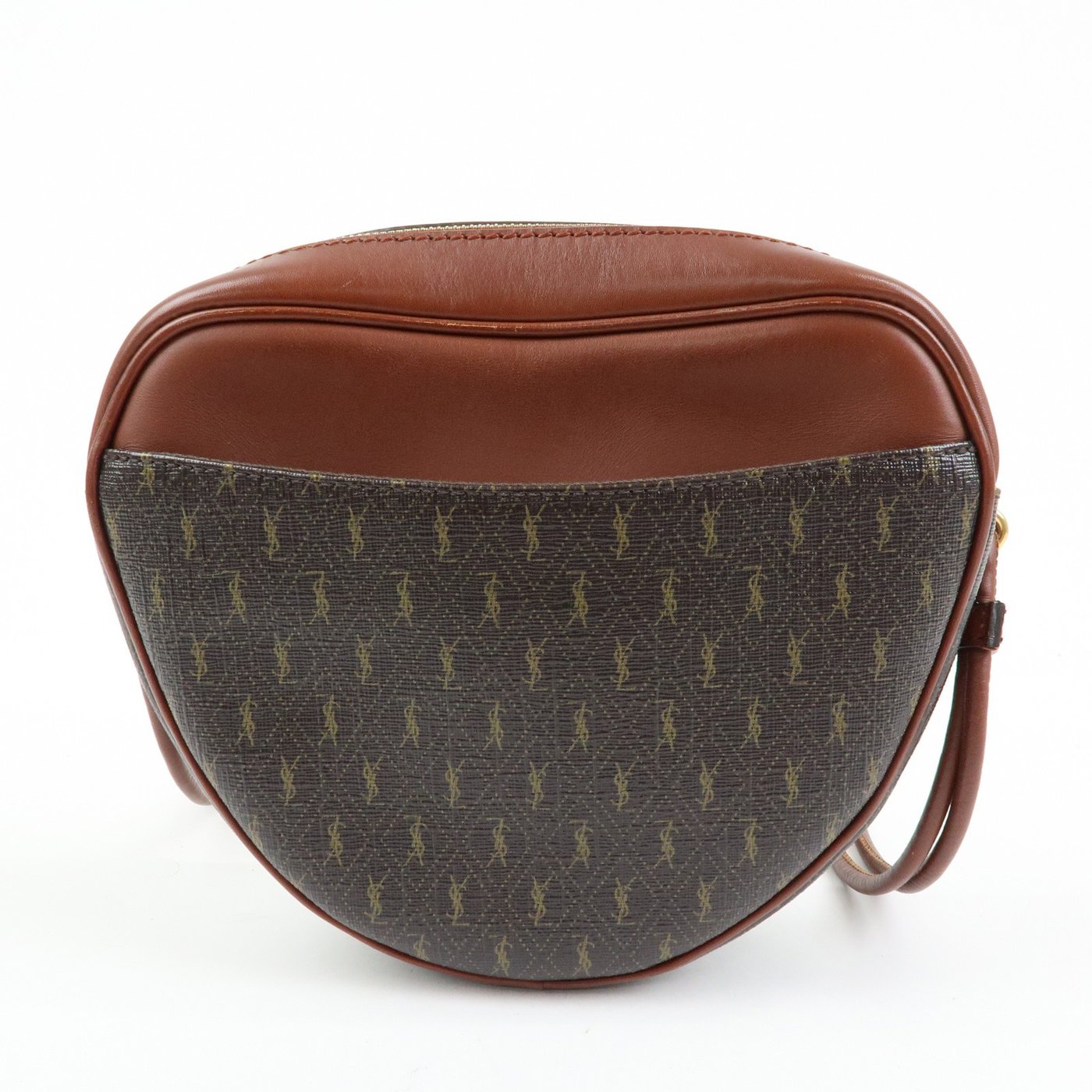 Saint Laurent Le Monogramme Coeur Monogram All Over Coated Canvas and Leather