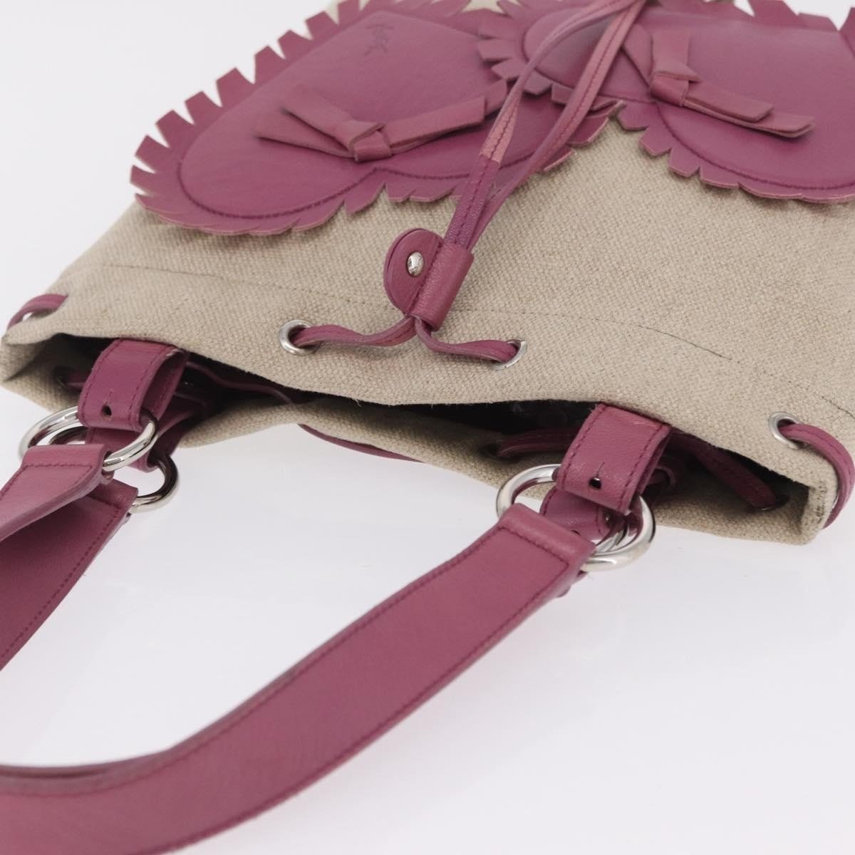 Saint Laurent Kahala Heart Tote Canvas