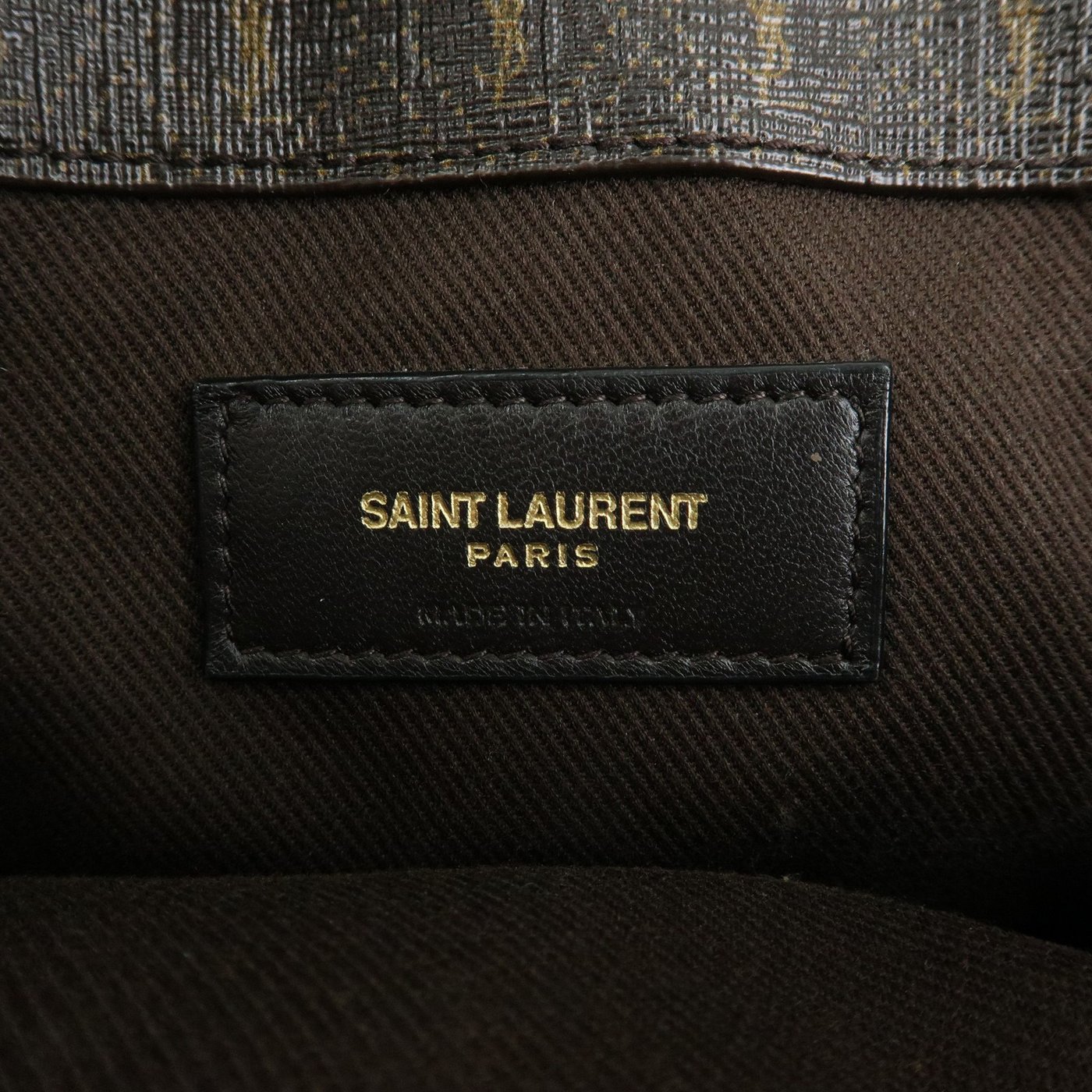 Saint Laurent Le Monogramme Shopper Monogram All Over Coated Canvas and Leather Toy
