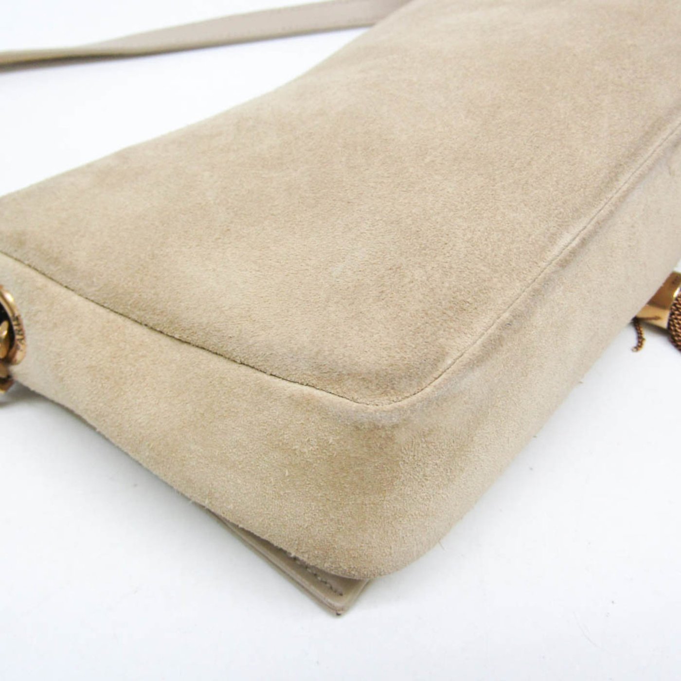 Saint Laurent Classic Monogram Tassel Clutch Suede Long