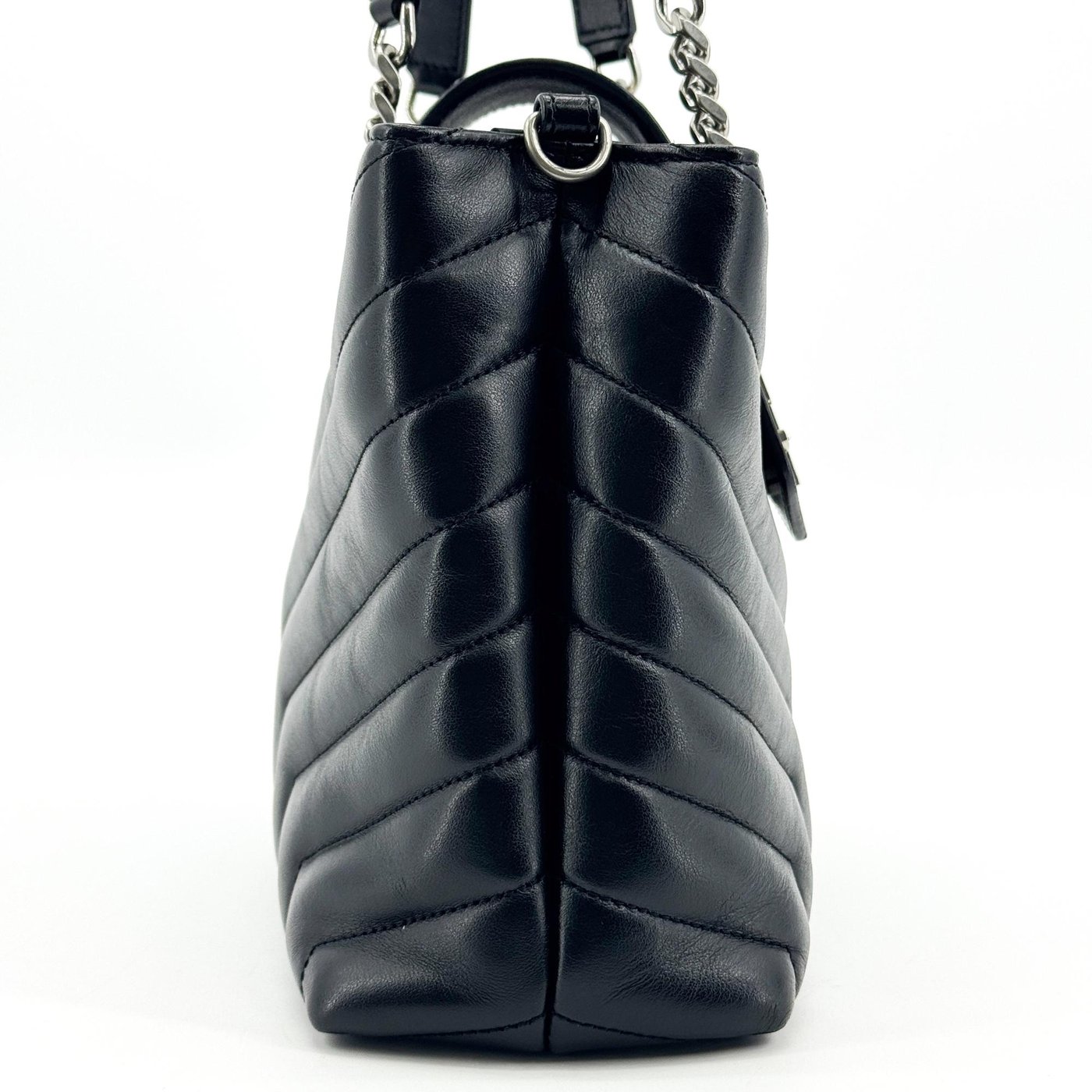 Saint Laurent Loulou Matelasse Chevron Leather Small
