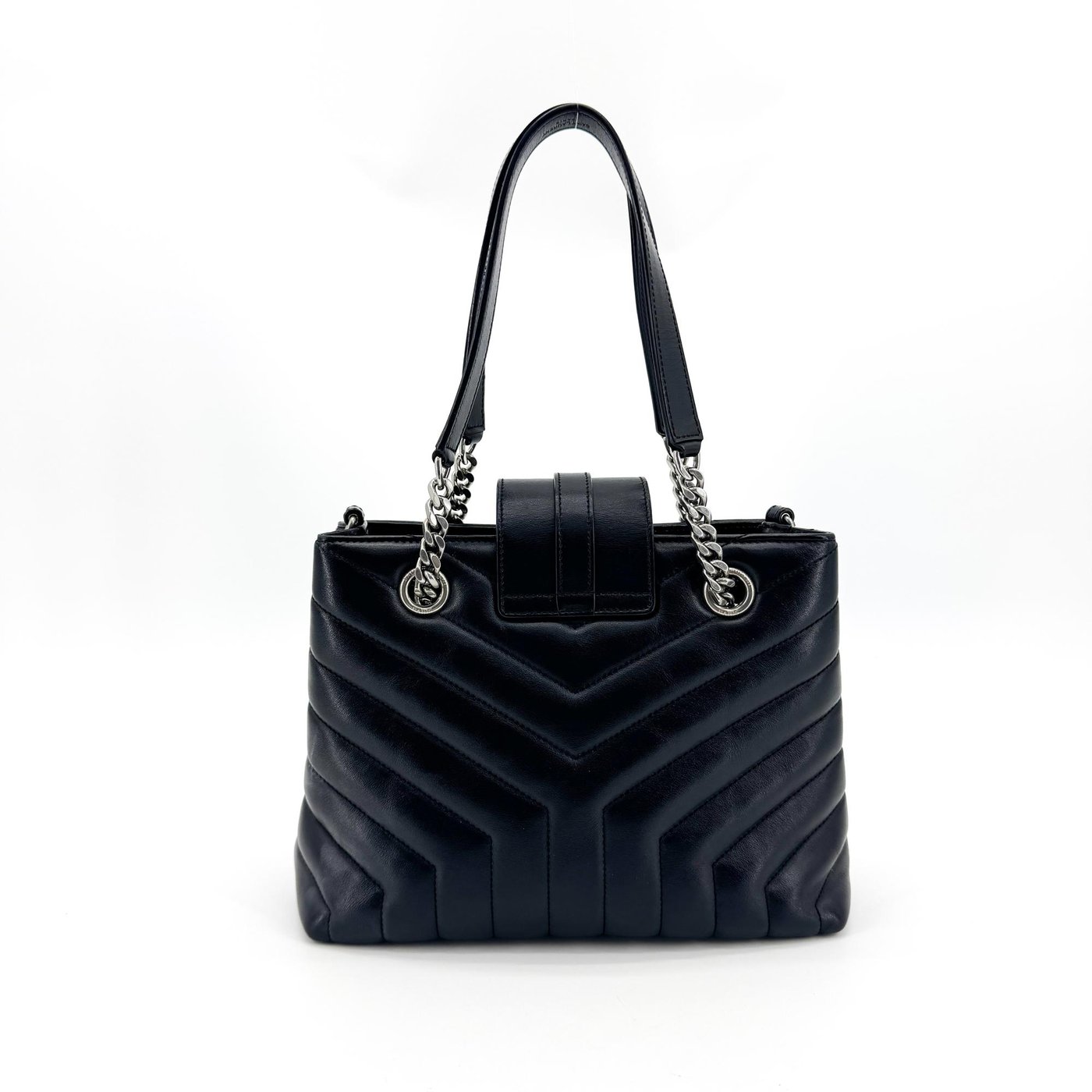 Saint Laurent Loulou Matelasse Chevron Leather Small