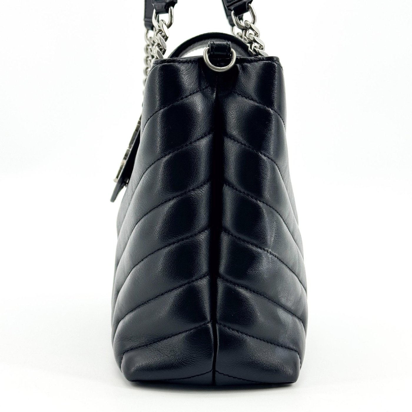 Saint Laurent Loulou Matelasse Chevron Leather Small