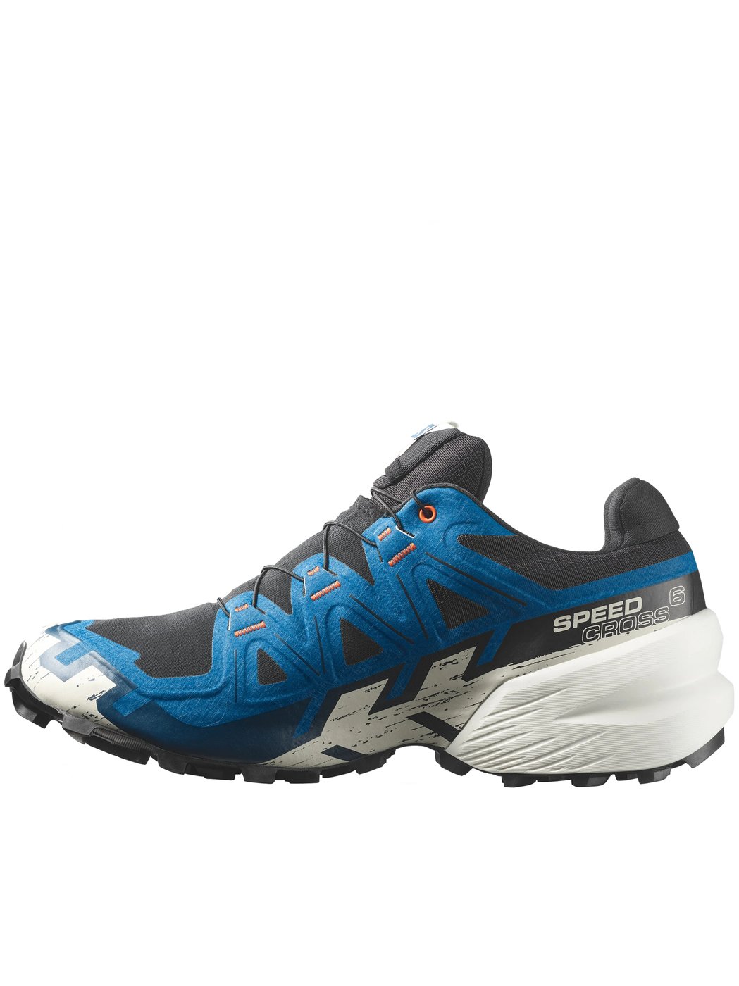 Trail Running Sneakers With Rugged Design And Vibrant Overlays