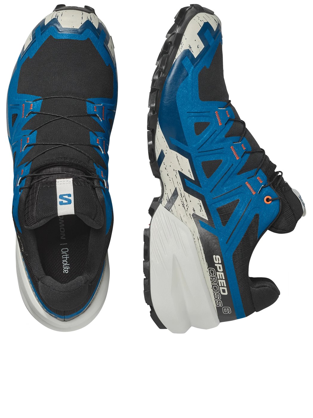 Trail Running Sneakers With Rugged Design And Vibrant Overlays