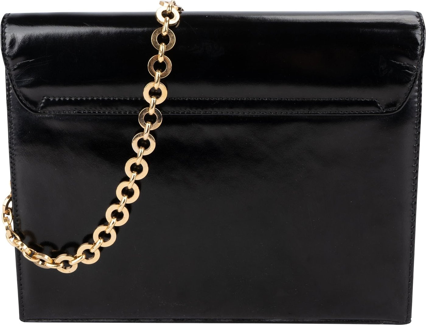 Salvatore Ferragamo Patent Leather Gancini Flap Crossbody Bag