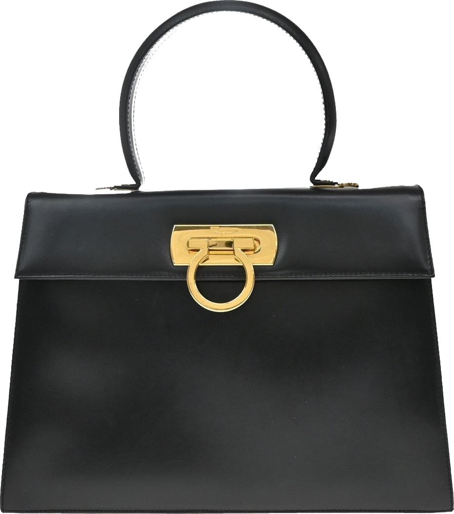 Salvatore Ferragamo Convertible Top Handle Leather