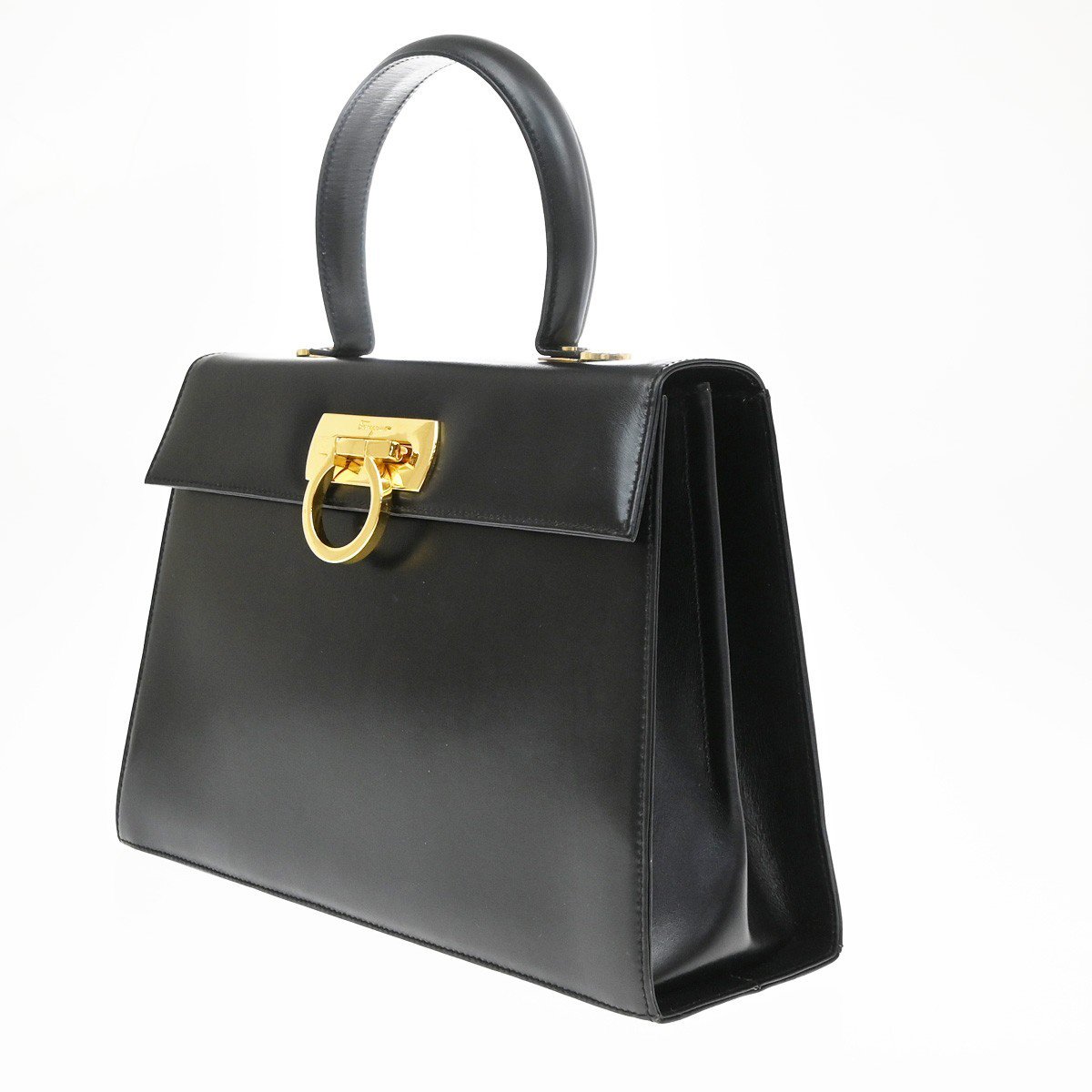 Salvatore Ferragamo Convertible Top Handle Leather