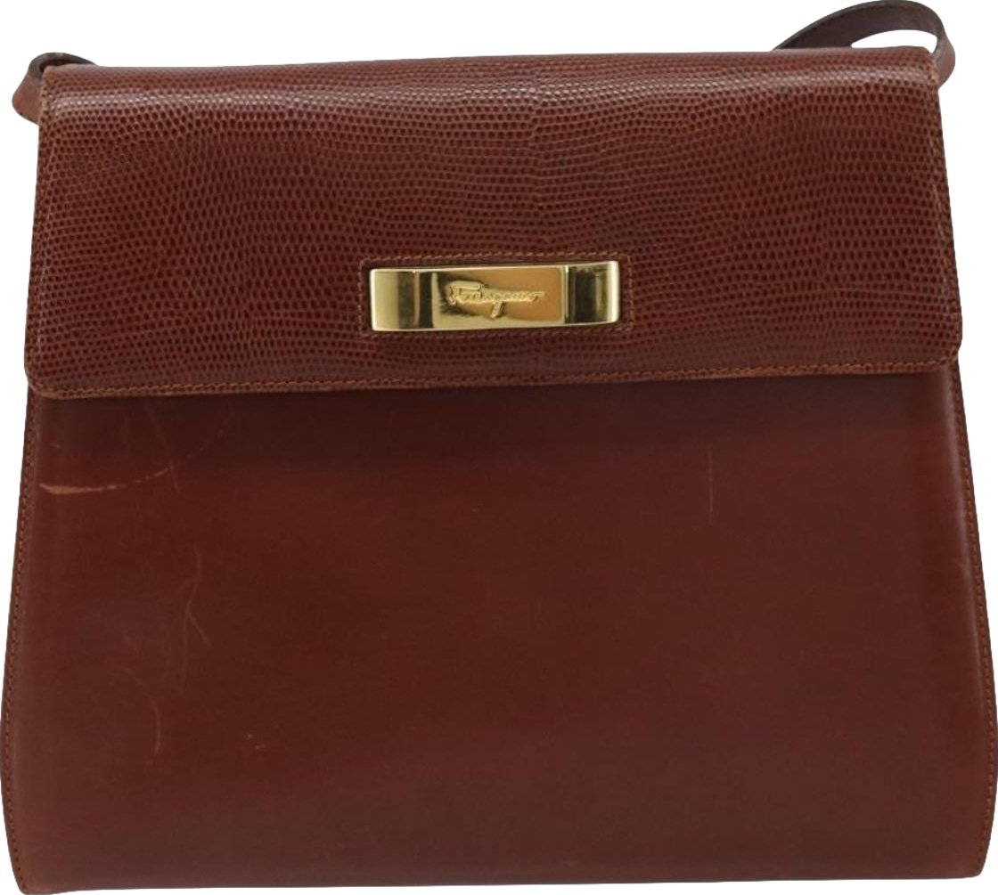 Salvatore Ferragamo Gancini Leather Mini
