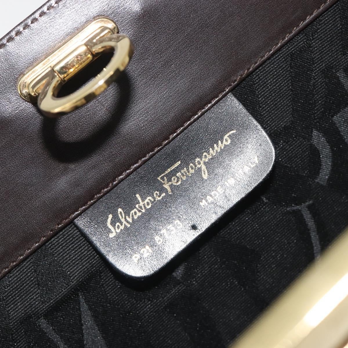 Salvatore Ferragamo Vintage Gancini Chain Leather Medium